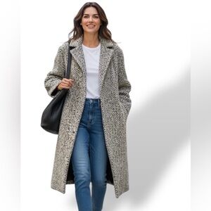 BILL BLASS ‘Burberrys Prorsum Irish Tweed’ overcoat 1980s Alpaca-Mohair-Lana